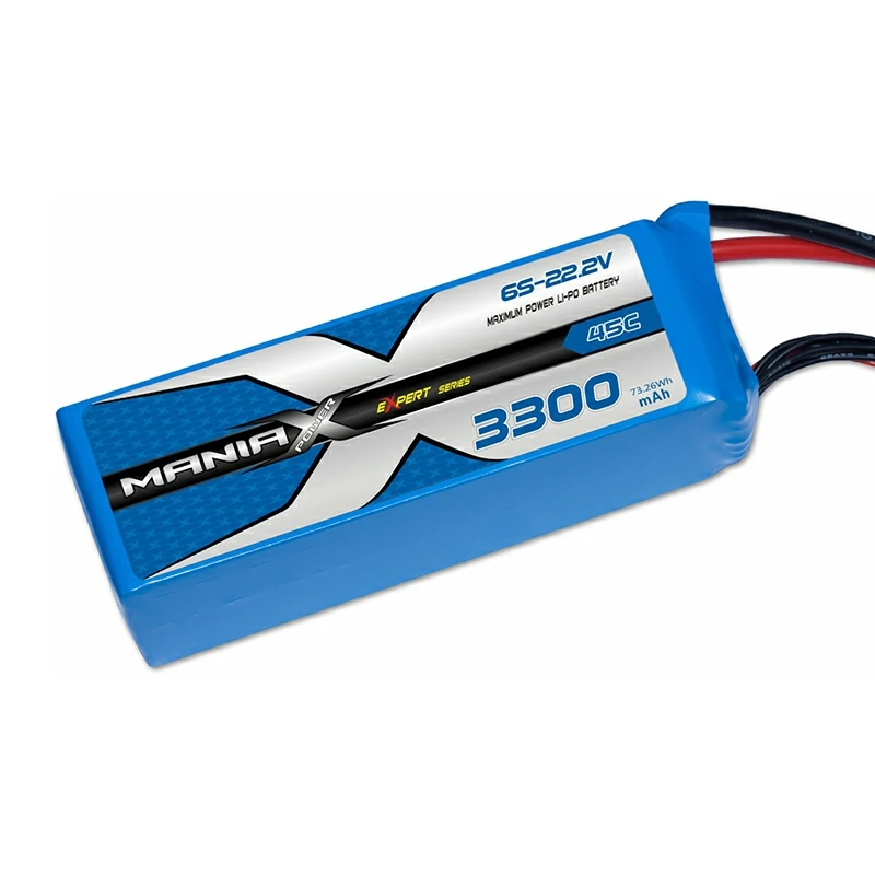 6S-22.2V 3300mAh 45C Lipo-batteri