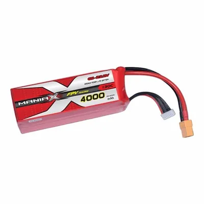 6S-22.2V 4000mAh 130C FPV Racing Lipo-batteri