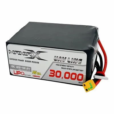 ManiaX Solid-tillstånd HV LiPo 12S-46.2V 30 000 mAh 10C Drönare och UAV-batteri