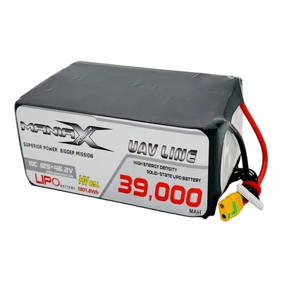 ManiaX Solid-tillstånd HV LiPo 12S-46.2V 39 000 mAh 10C Drönare och UAV-batteri